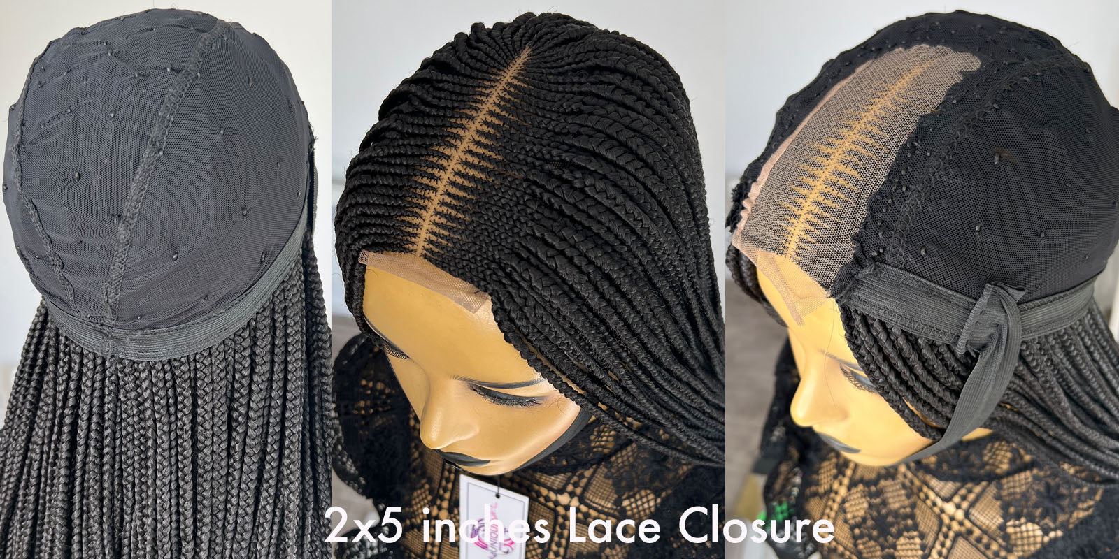 Lace closure braided wigs