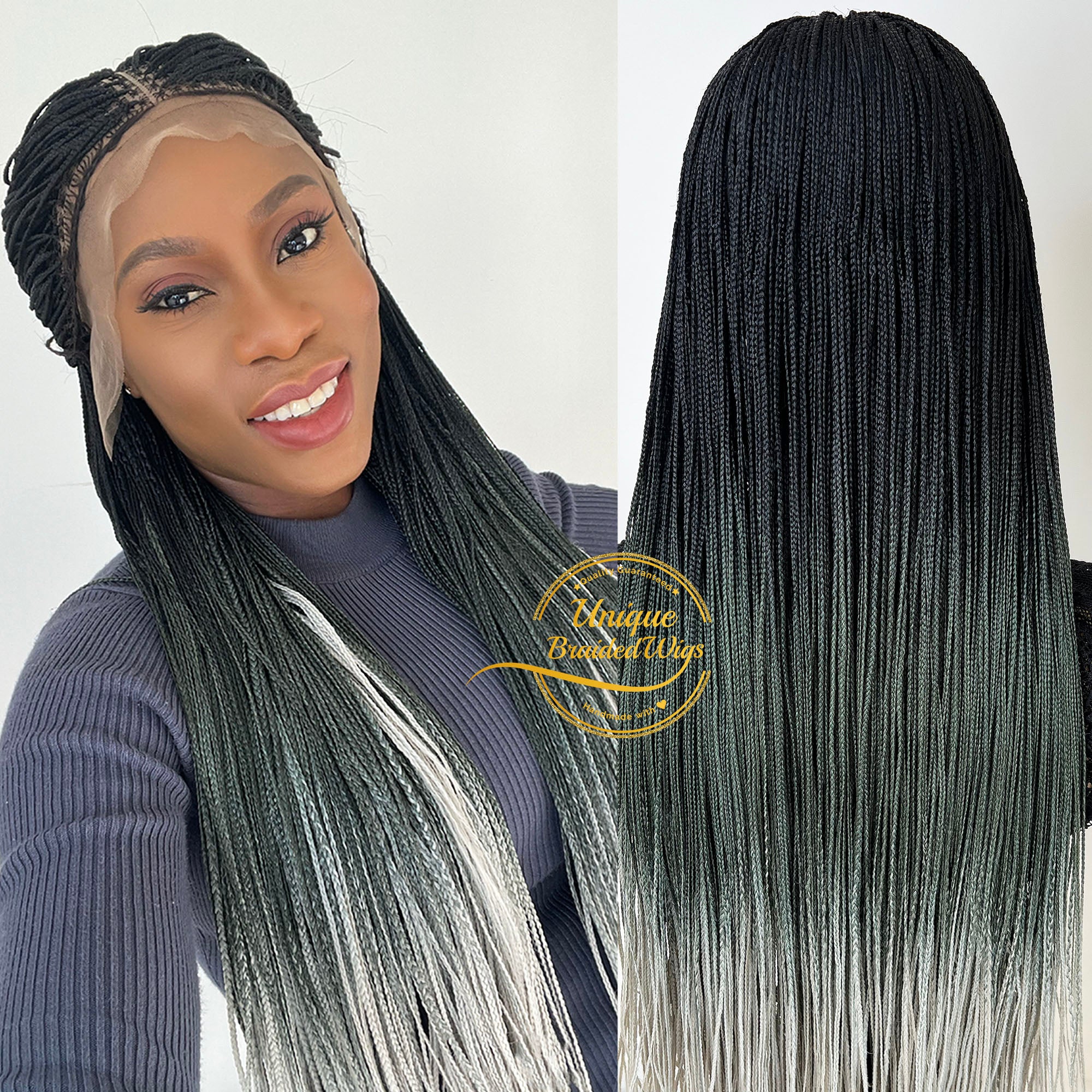 Ombre Tone Knotless Braid Wig - Ade