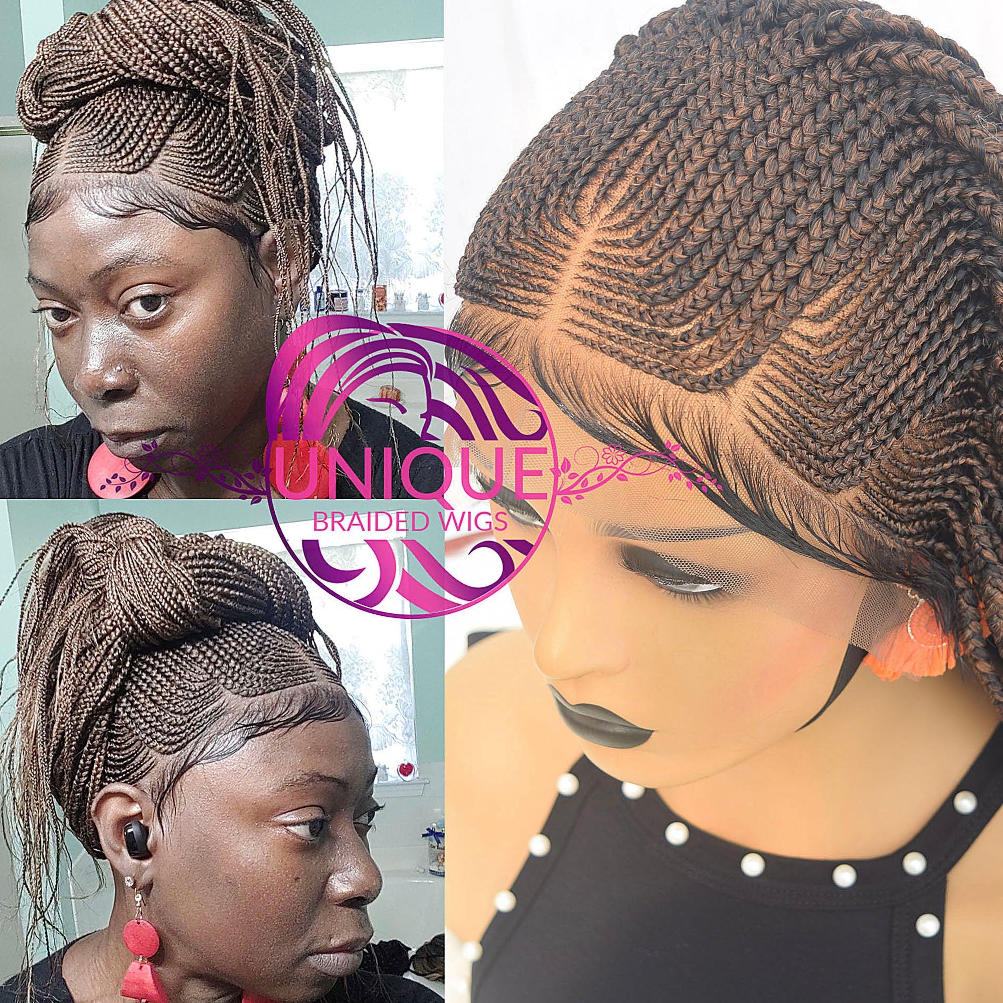 Shop Lace Front Cornrow Braided Wig on