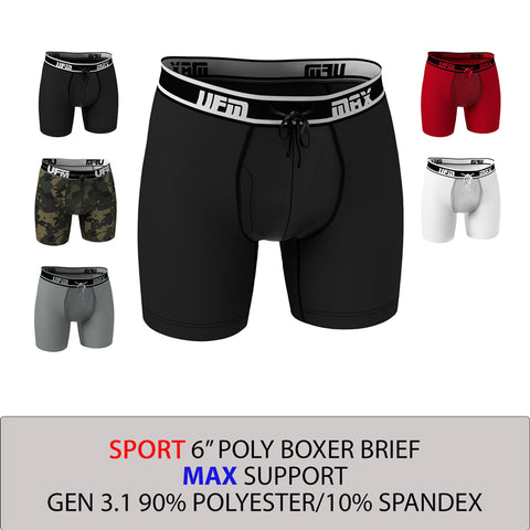 UFM 3.0 Underwear for Men Adjustable Boxer Brief 9 Black bb_9_3_blk at  International Jock