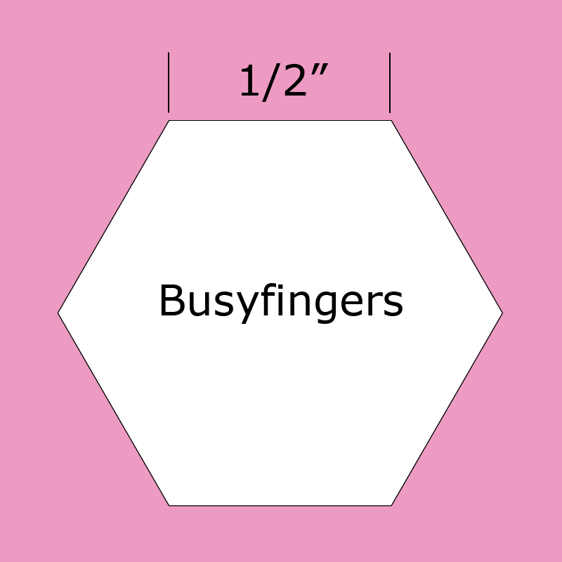 1/2 Hexagon Template from Busyfingers