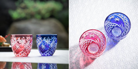 Kagami Crystal sake cup set