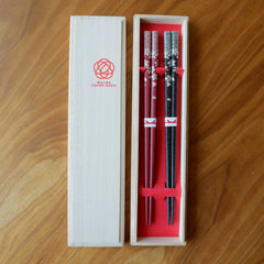 3.KOTOBUKI CHERRY BLOSSOMS CHOPSTICKS SET| HASHIMOTO KOUSAKU SIKKI