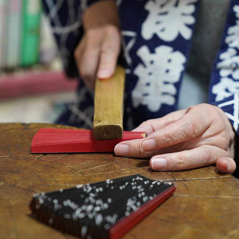 making an edo sensu japanese fan