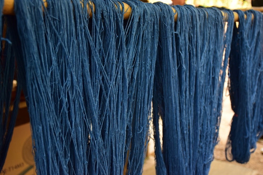 Where did Japanese indigo dyeing flourish?