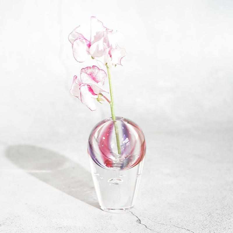 Japanese Glass Flower Vase - The Vase Graces Any Desktop With Its