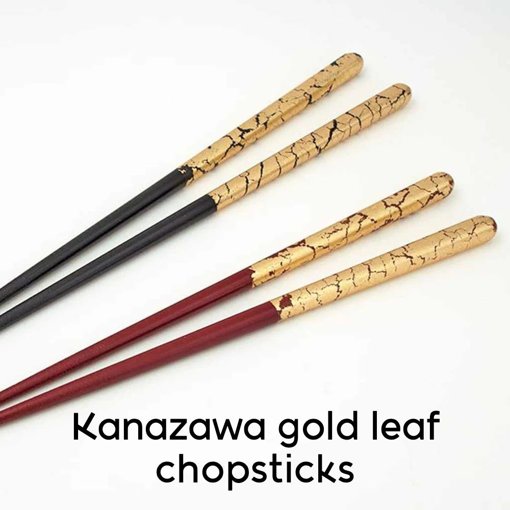  Premium Japanese Chopsticks Reusable [ Made in Japan ]  Traditional Lacquer Art Wooden Chopsticks B (Golden Crane RD(WH4)) : Home &  Kitchen