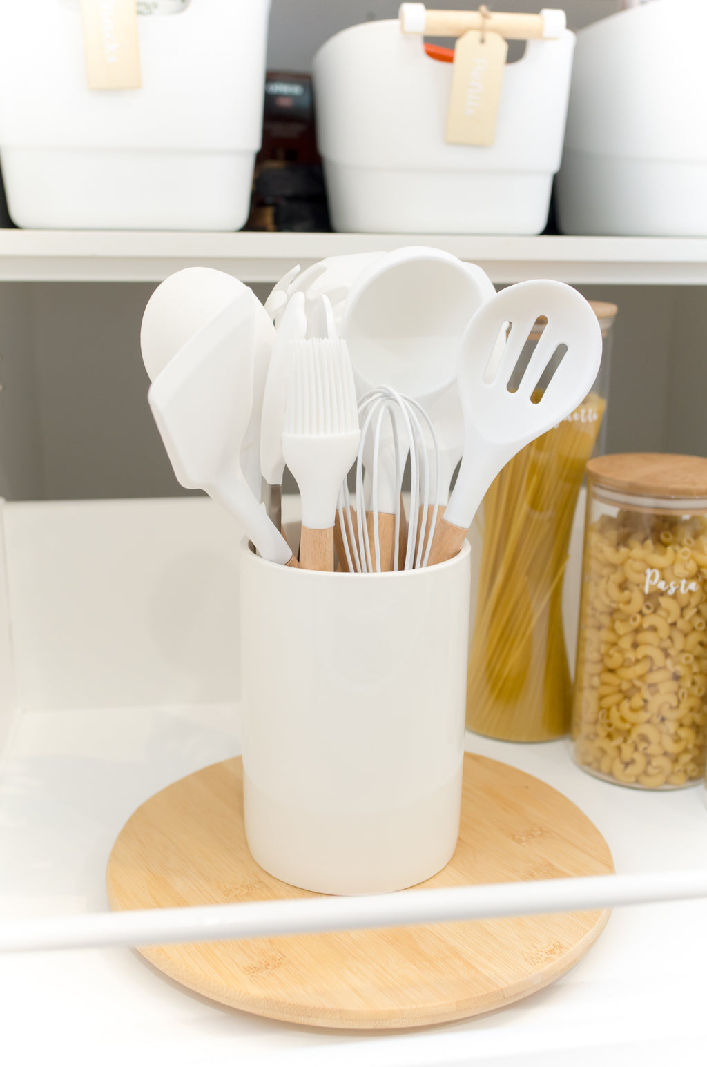 11 Piece White Kitchen Utensil Set – Perfect Pantries Project