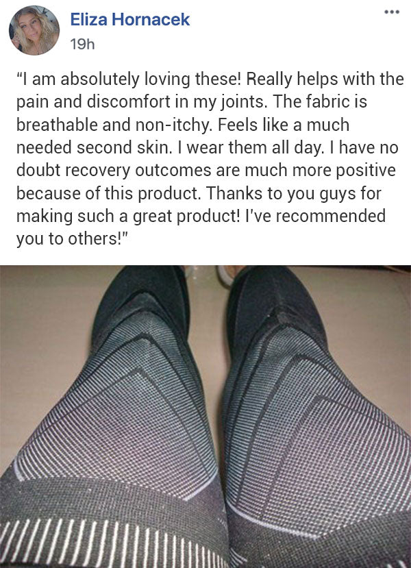 Customer's review on TheraFlex Knee Sleeves.