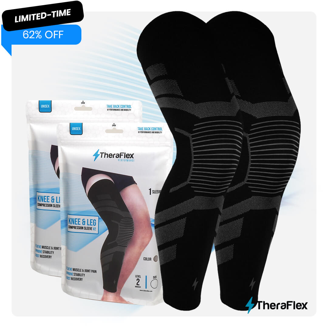 Pair Bundle - TheraFlex V2 Performance Knee & Leg Compression Sleeve - TheraFlex product image