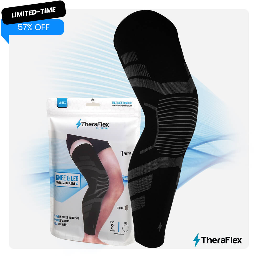 TheraFlex V2 Performance Knee & Leg Compression Sleeve - TheraFlex product image