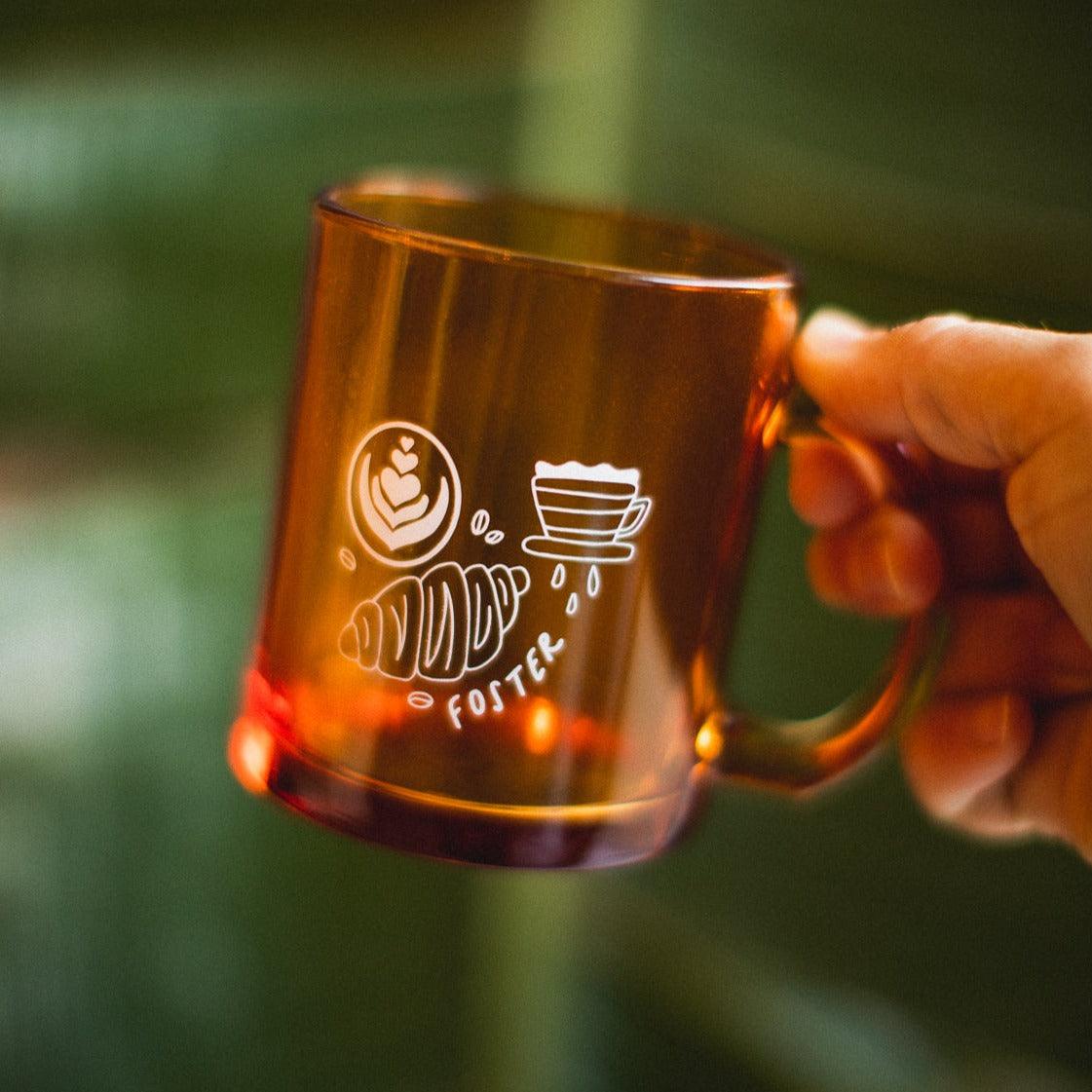 Amber Glass Mugs by Manual