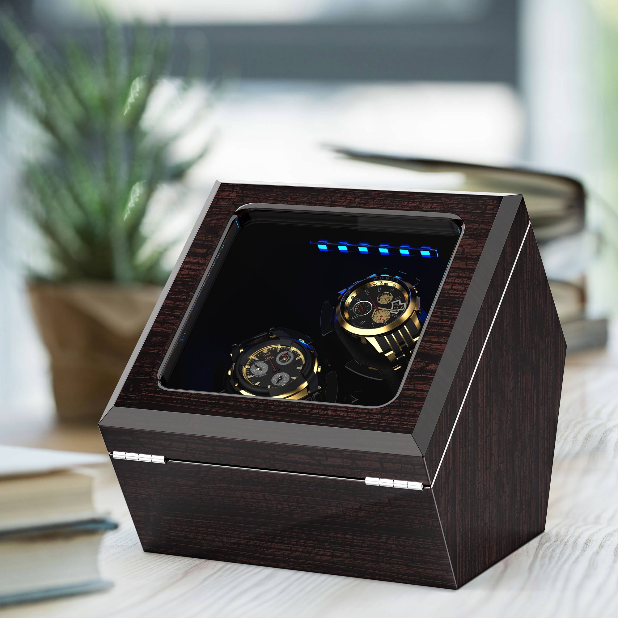 Double Automatic Wooden Watch Winder – tripletreebrands