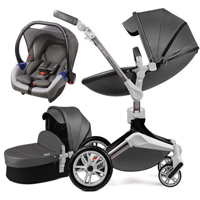 dark grey travel system