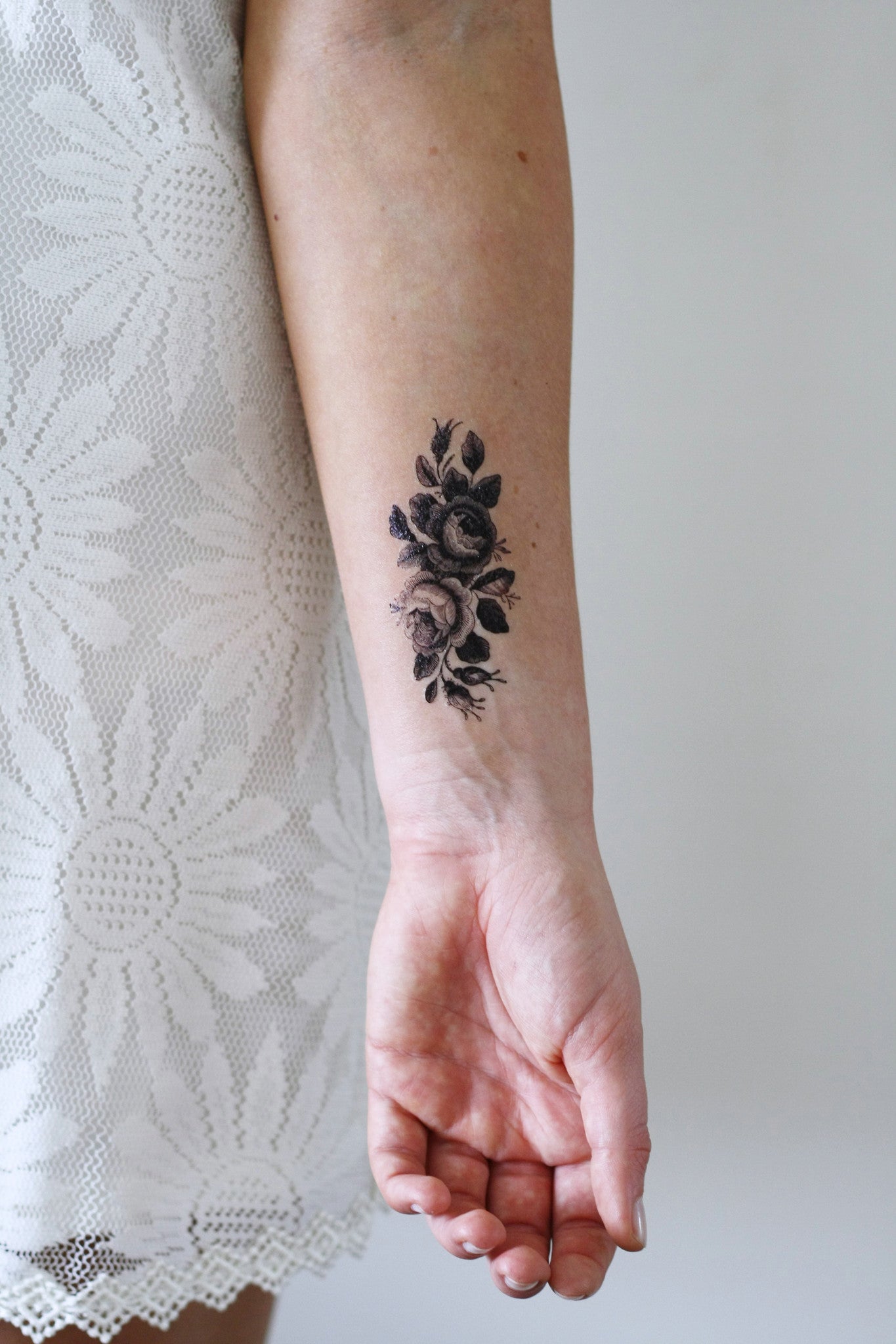 Small roses temporary tattoo - Temporary Tattoos by Tattoorary