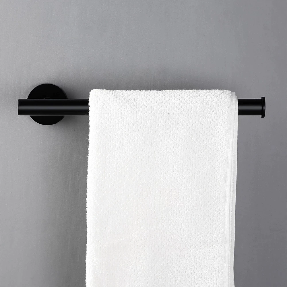Hoorzitting groot Onverschilligheid FORS Handdoekhouder Handdoekrek Zwart Handdoekstang Badkamer 28cm –  Forsonline