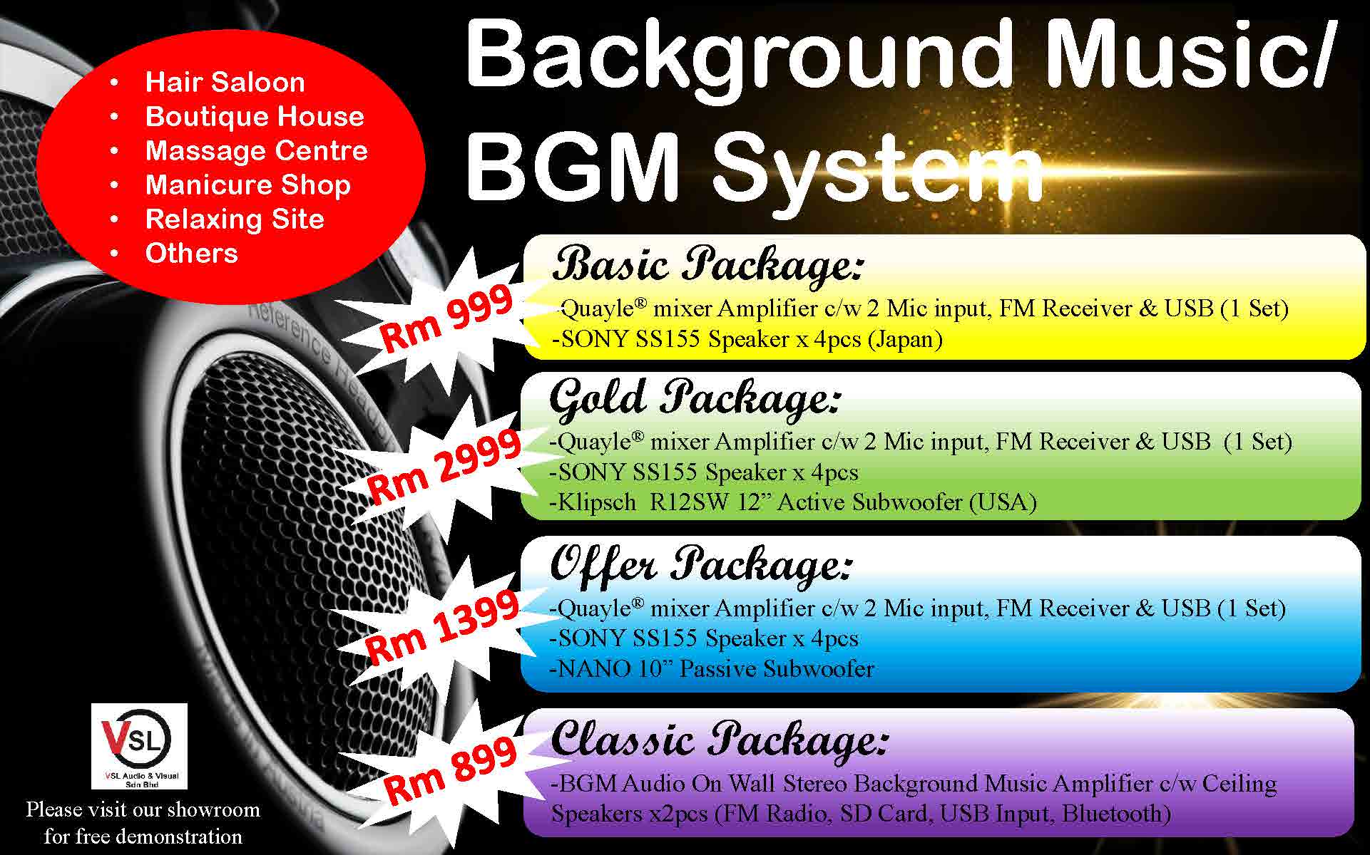 Background Music Bgm System Medo Boutique