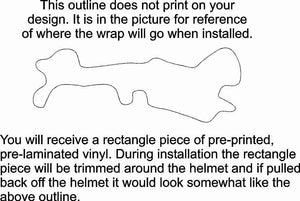 this image shows what does not print on our doc band wraps.