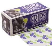 RIPS flavoured cigarette rolling paper in Blueberry flavour.