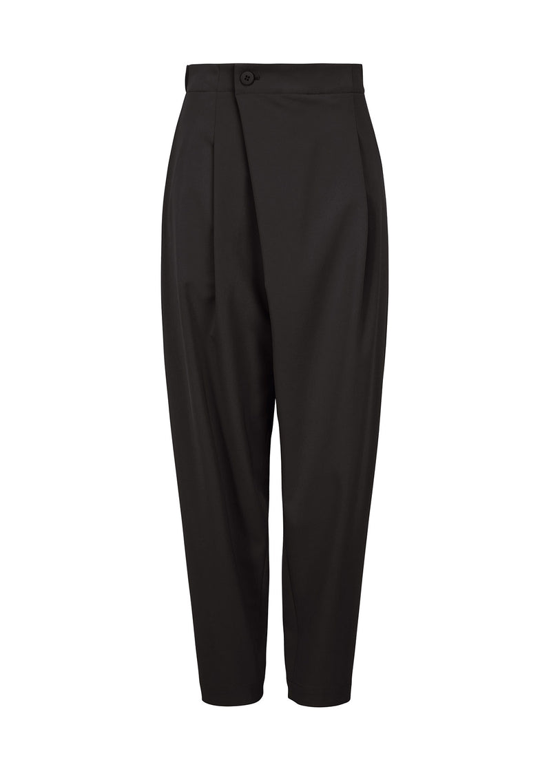 ROUND PANTS Tapered Trousers Black | ISSEY MIYAKE ONLINE STORE UK