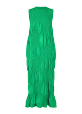 WRINKLED BLOCKS Dress Green