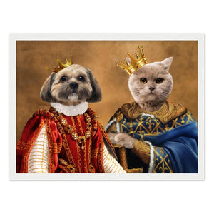 buiten gebruik solidariteit Presentator The King & Queen: Custom Pet Portrait - Paw &...