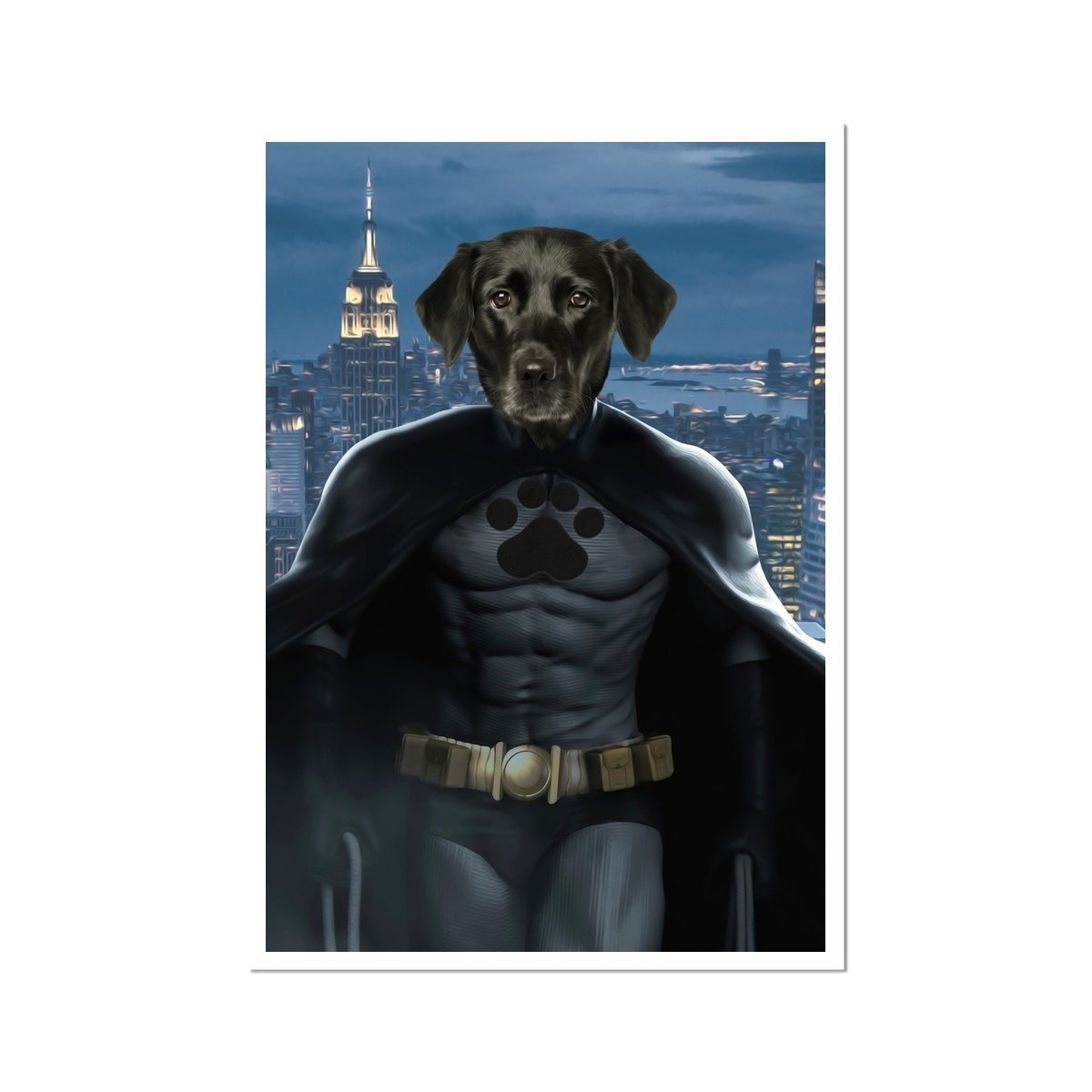 Batman: Custom Pet Portrait - Paw & Glory