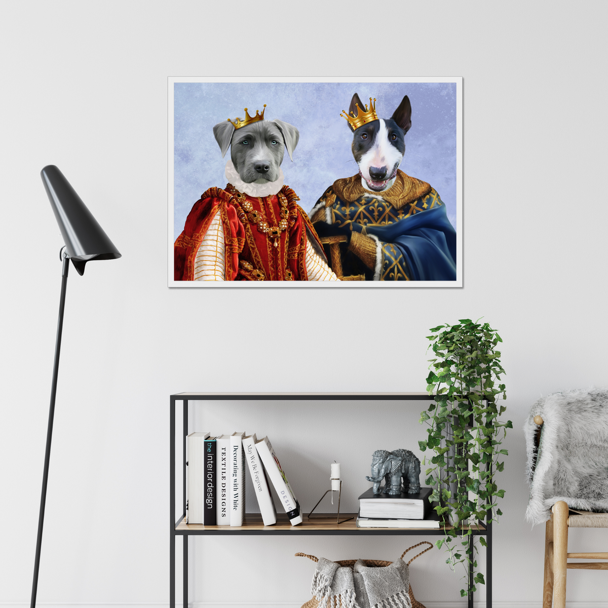 Rijp Onophoudelijk Kilometers The King & Queen: Custom Pet Portrait - Paw &...