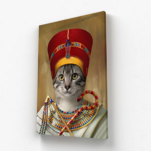 The Egyptian Queen: Custom Pet Canvas