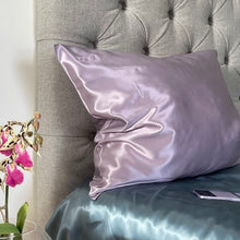 Upload image to gallery view, Silk pillowcase - Lavender, 100% Mulberry silk, 22 momme
