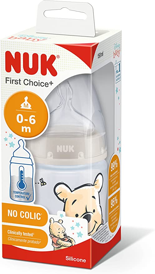 NUK BIBERON ANTI-COLIC avec Température Control 0-6 mois - 300ml