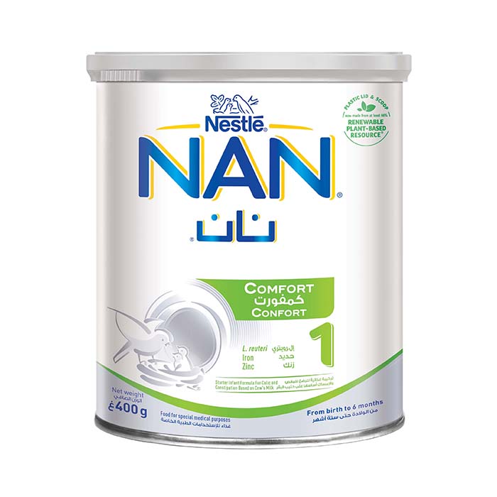 LAIT EN POUDRE BEBE NAN 2 CONFORT 400G