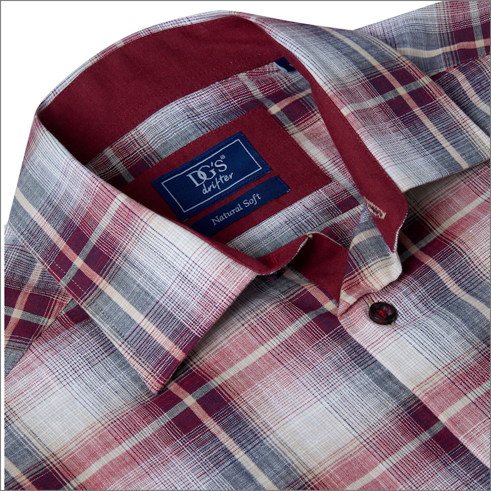 Dg's Wine Check Short sleeve Shirt^