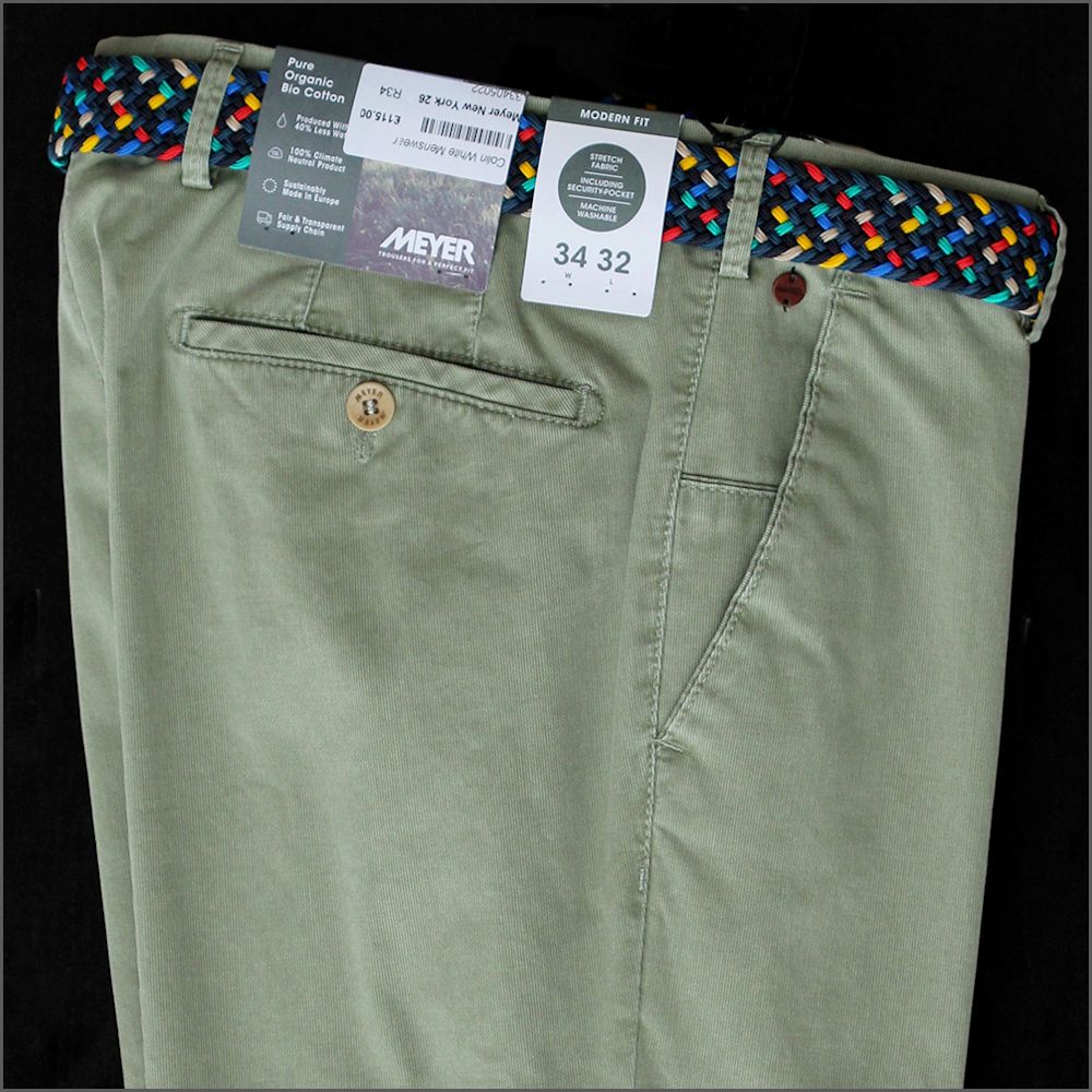 Meyer New York 5045 26 Sage Green Chino/