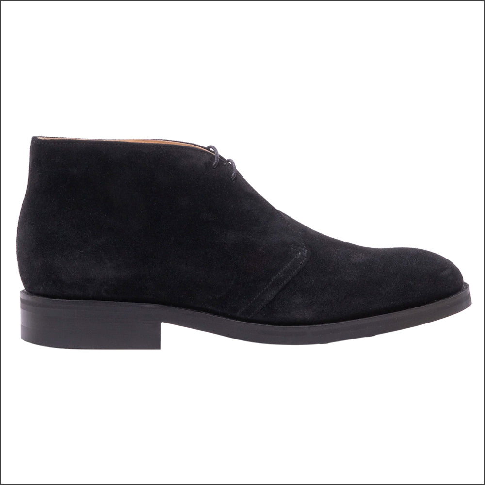 Barker Sandwell - Black Suede Chukka Boot/