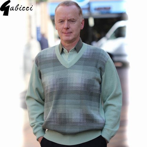 Gabicci M14  Gooseberry Pattern V Neck*