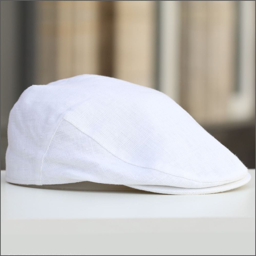 Irish Linen White Cap+