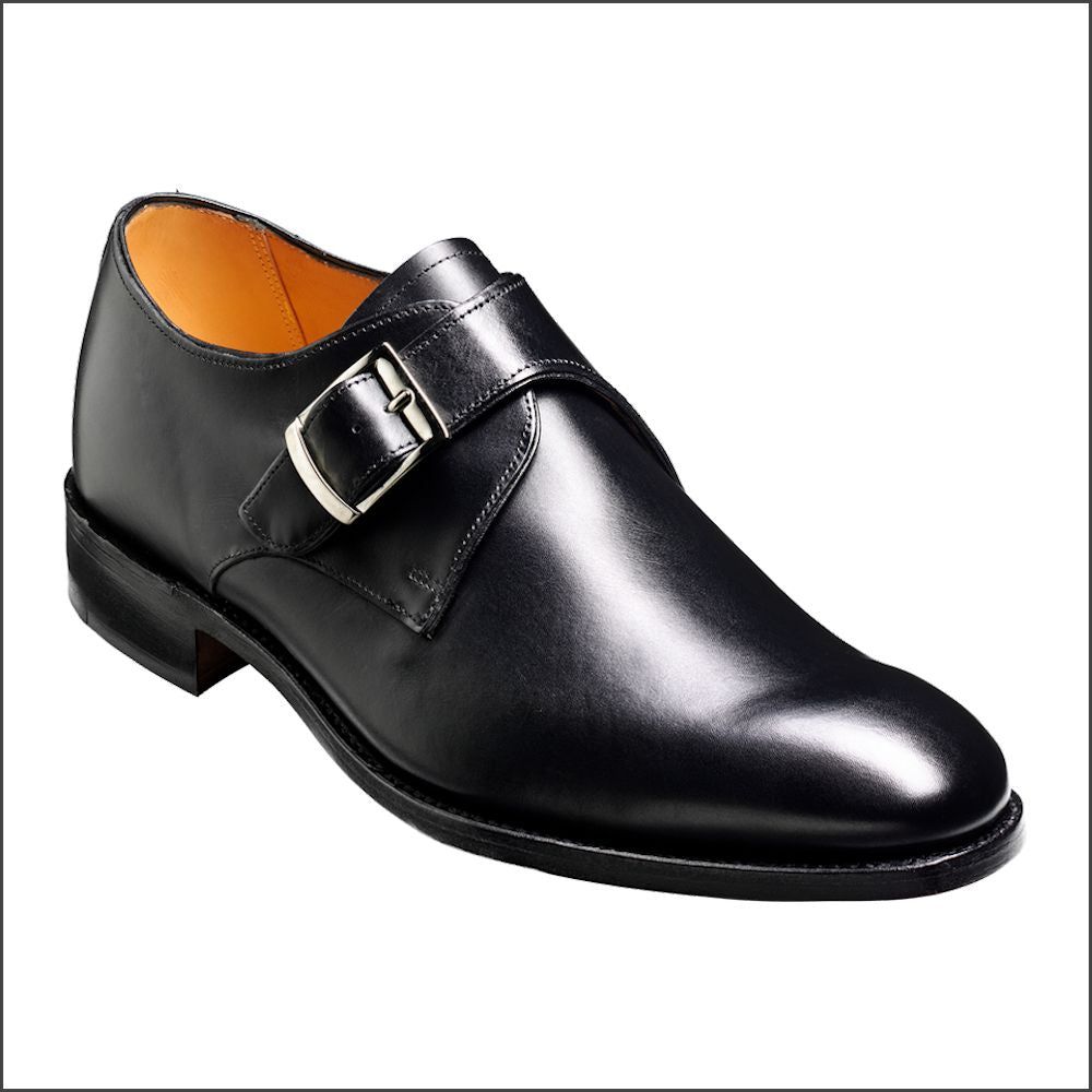 Barker Northcote Black Calf Monk Strap/