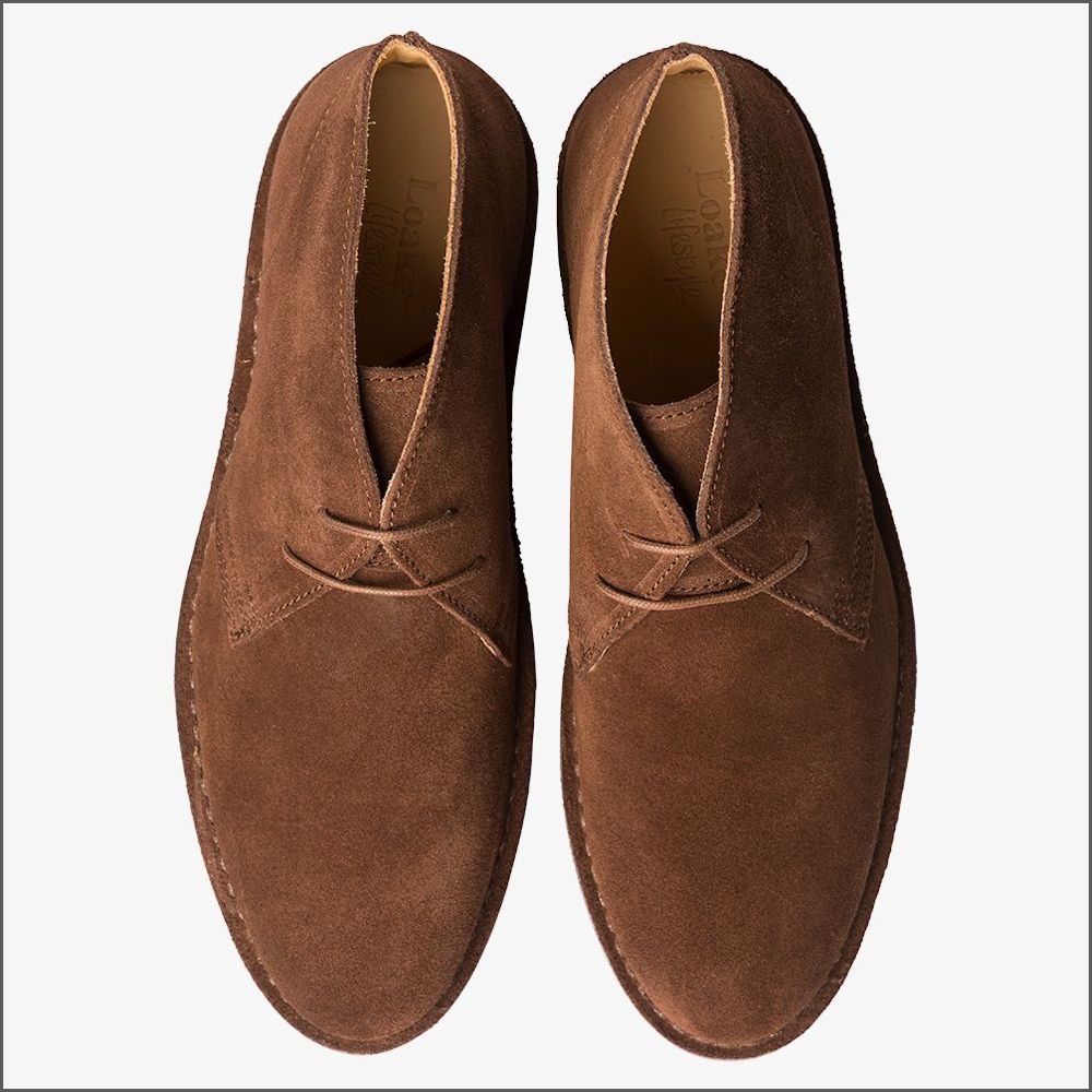 Loake Sahara Dark Brown Suede Desert Boot* | cwmenswear