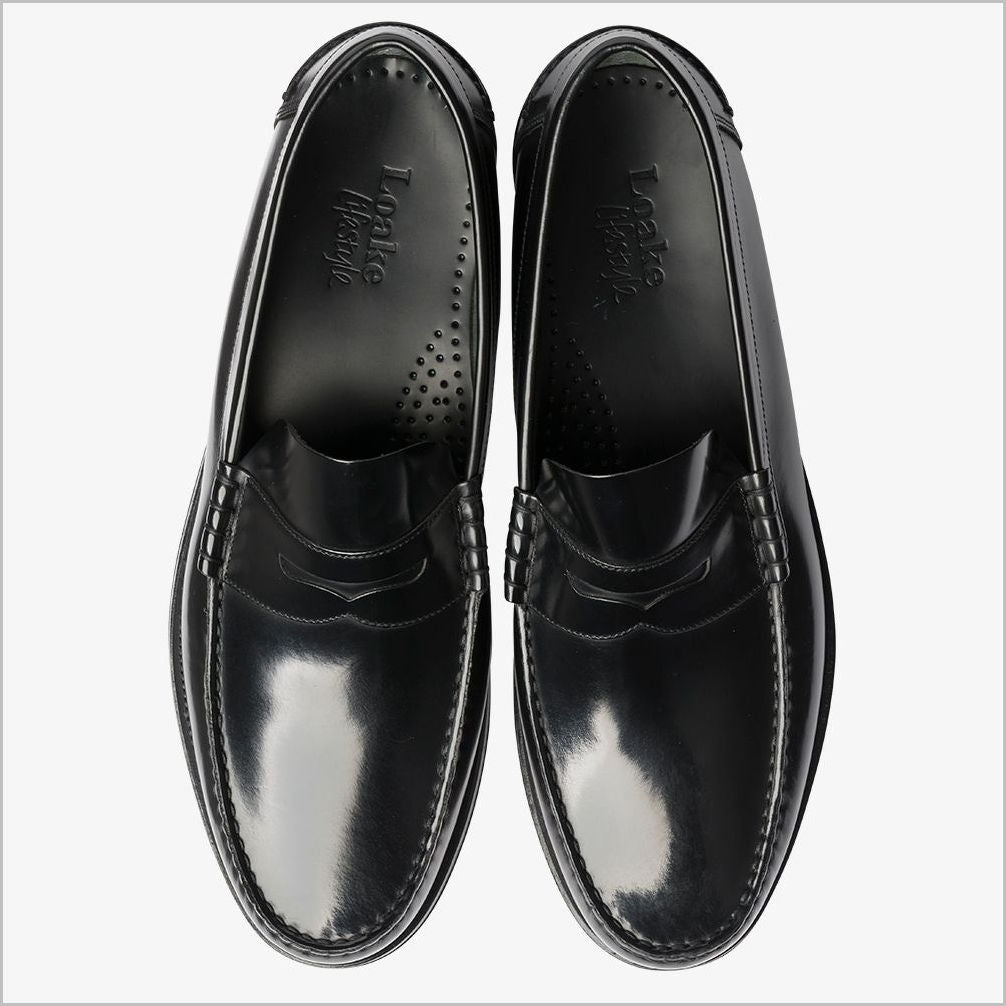 Loake Princeton Black Polished Leather Shoe*