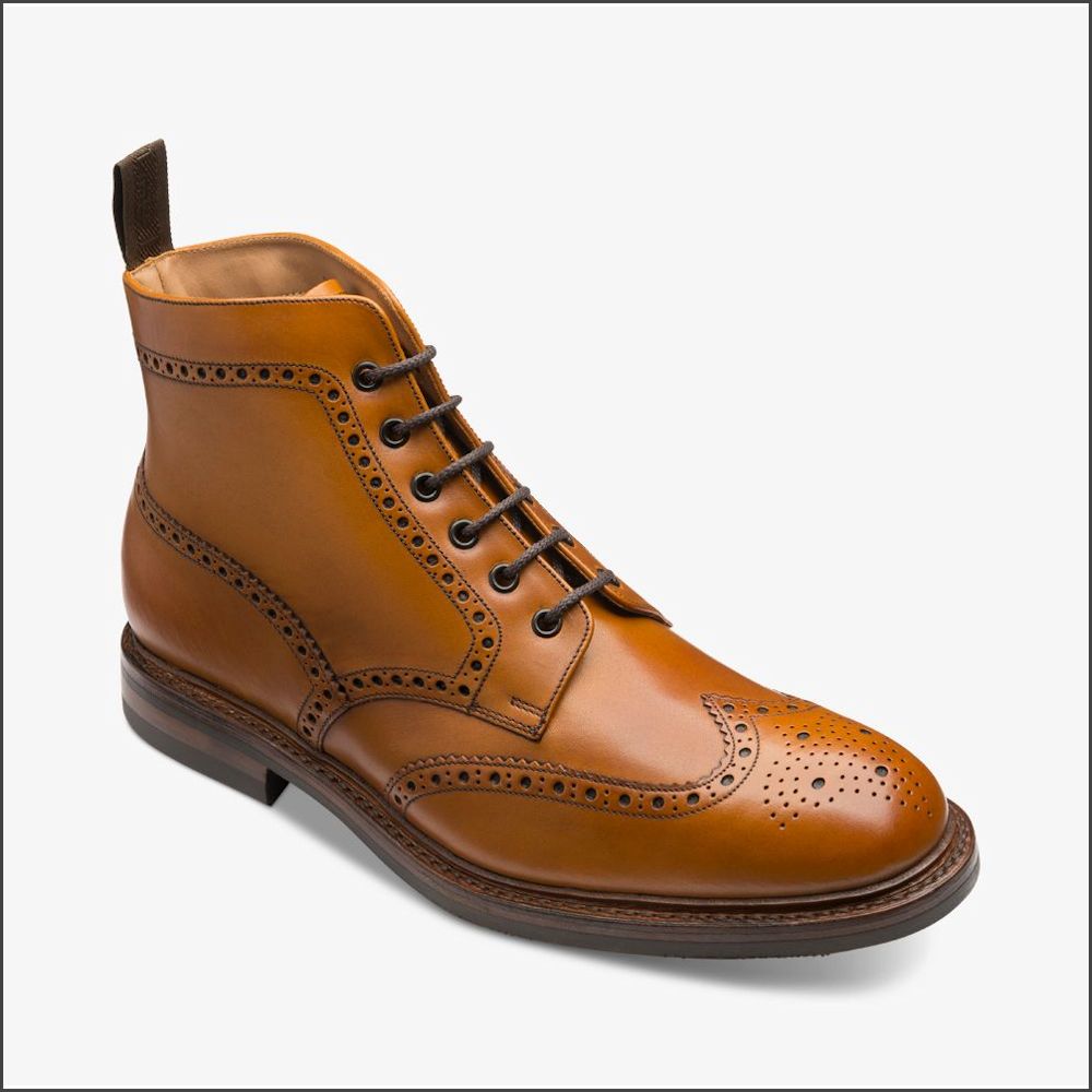 Loake Wolf Tan Premium Fur Lined Brogue 