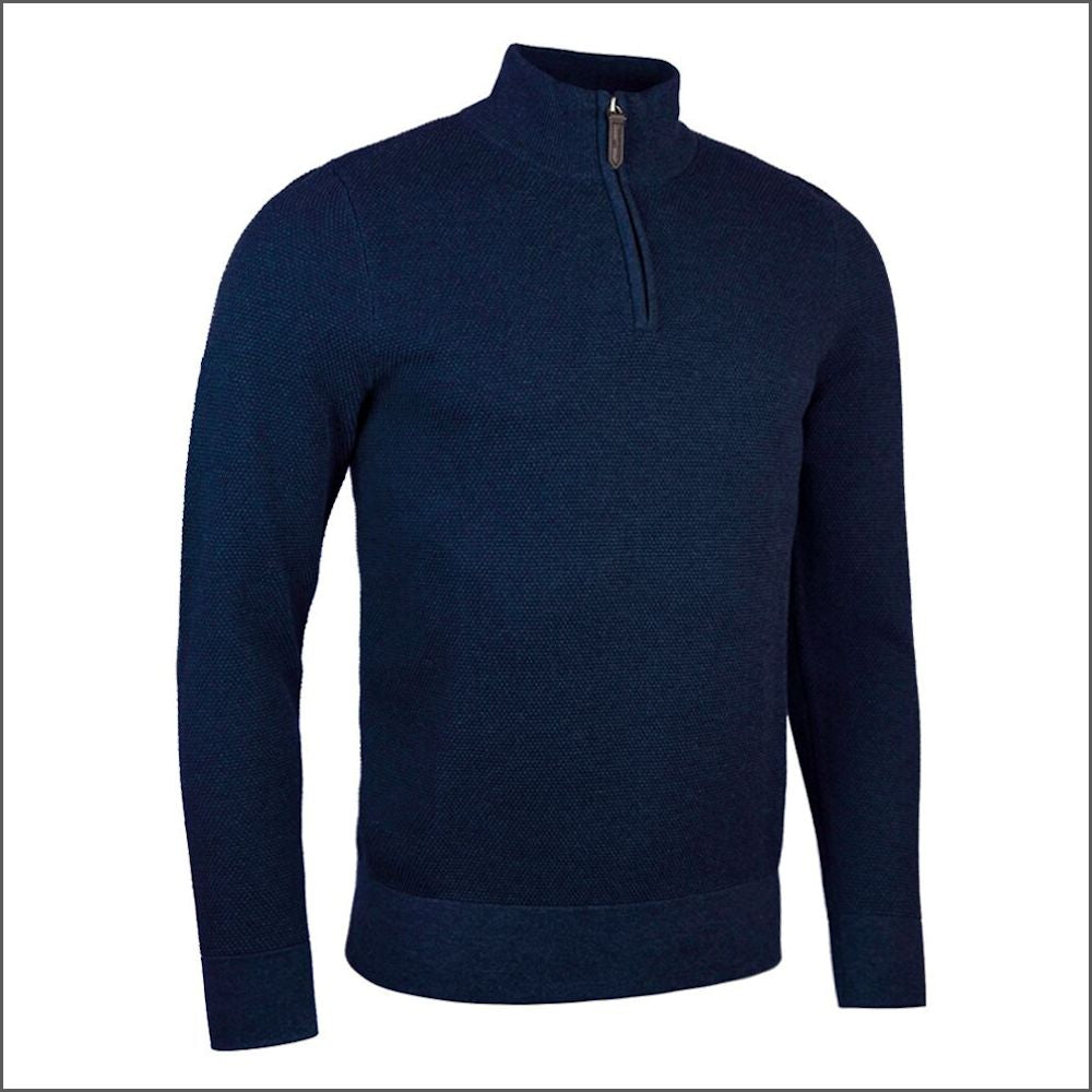 Glenmuir Eton Cotton Zip Neck Sweater>