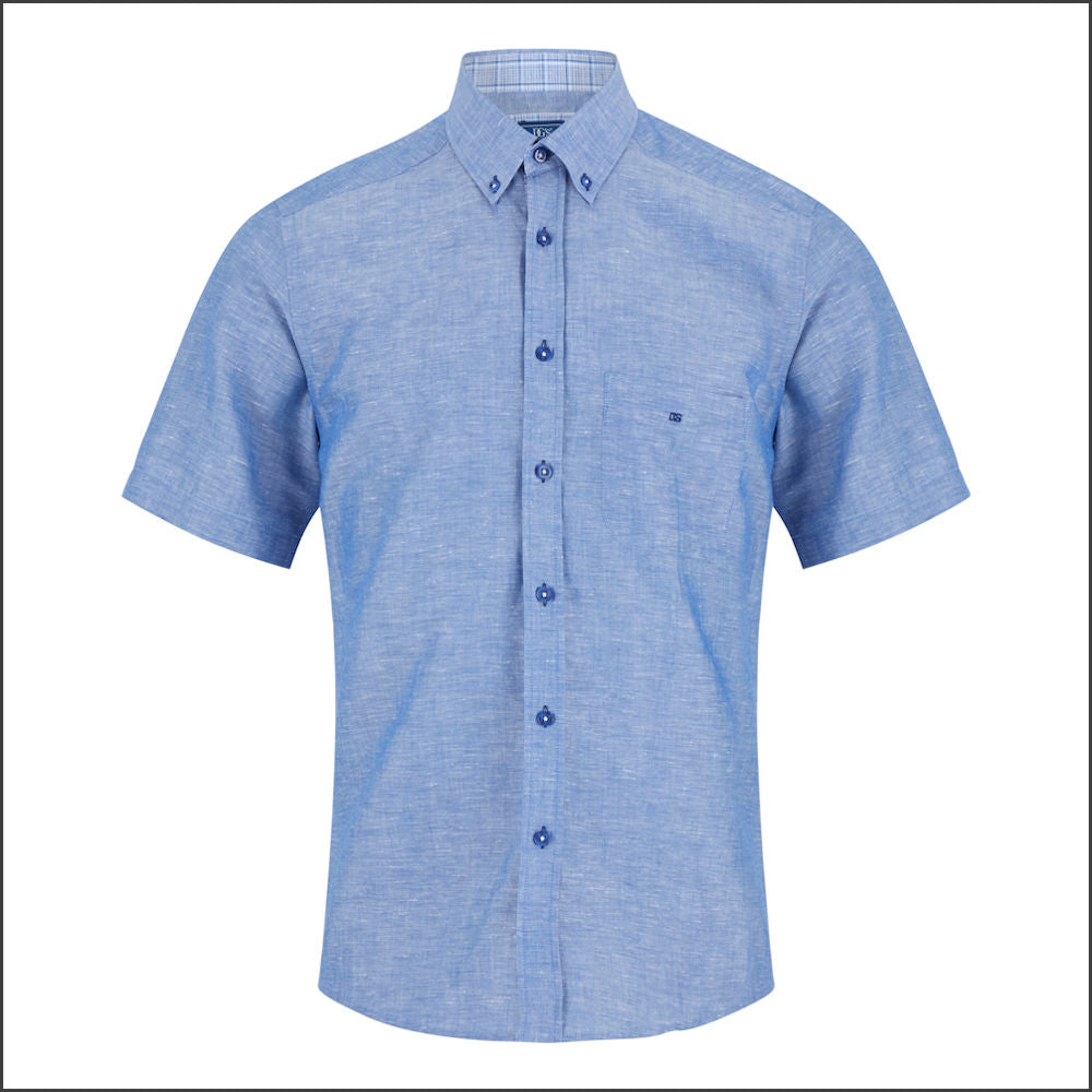 Dg's Blue Woven SS Shirt-