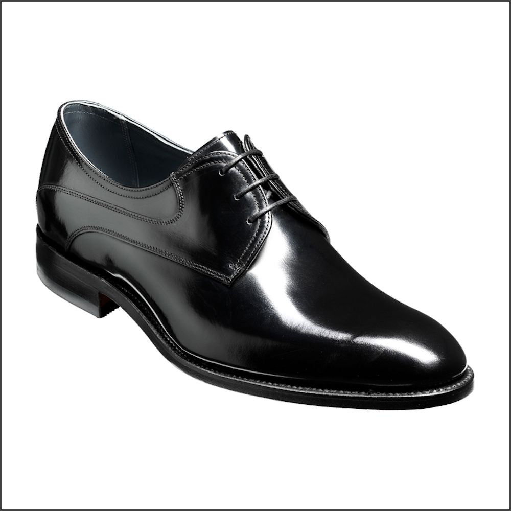 Barker Wickham Black Polish Derby/