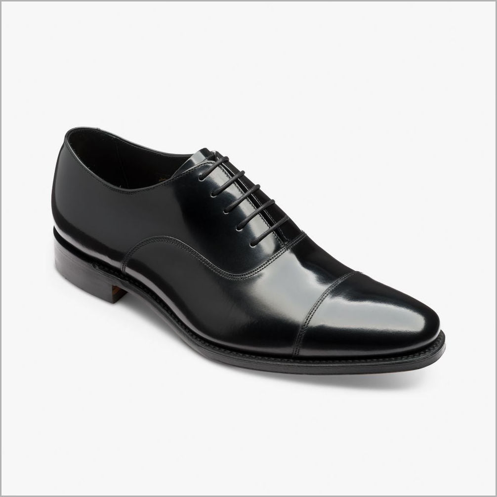 Loake Finsbury Black Oxford Shoe 