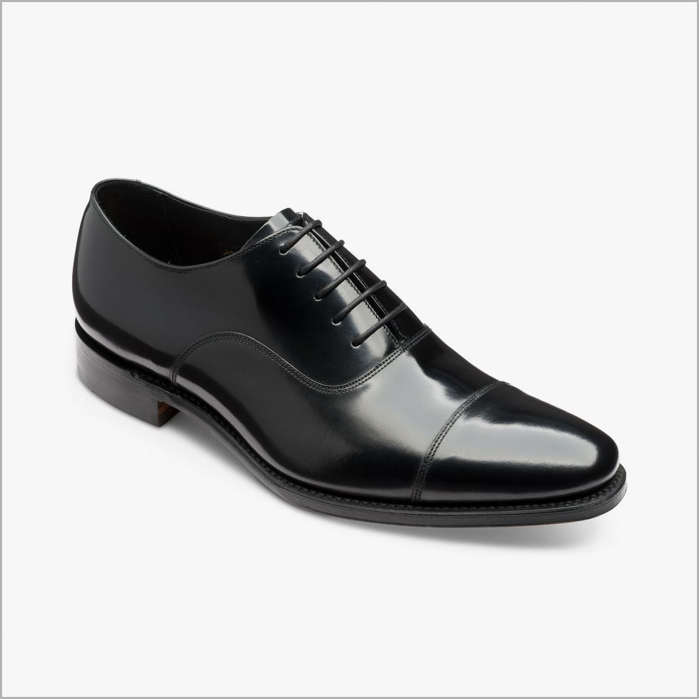 Loake Finsbury Black Oxford Shoe*