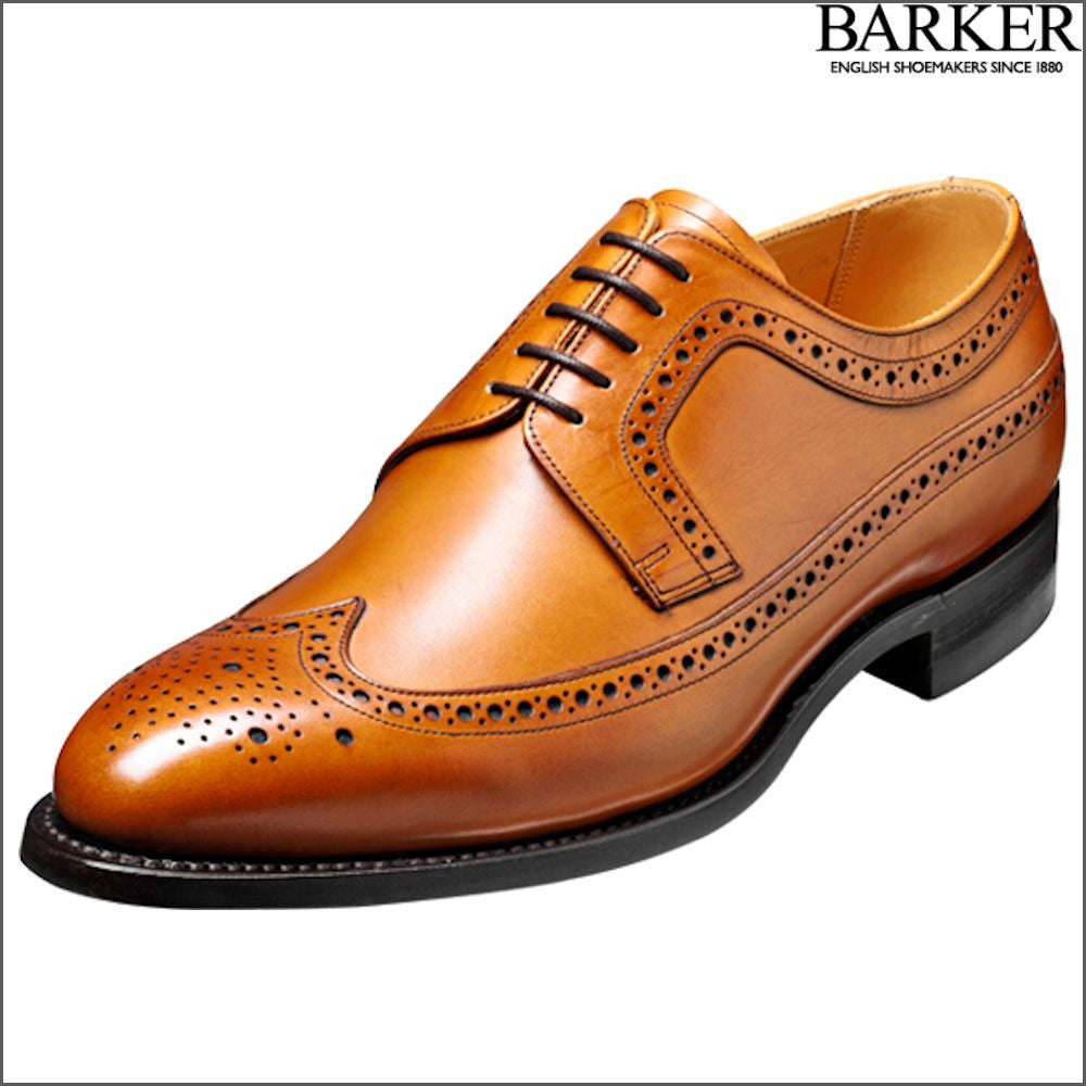 Barker Bath Cedar Calf Wingtip Brogue Size 6 Only//