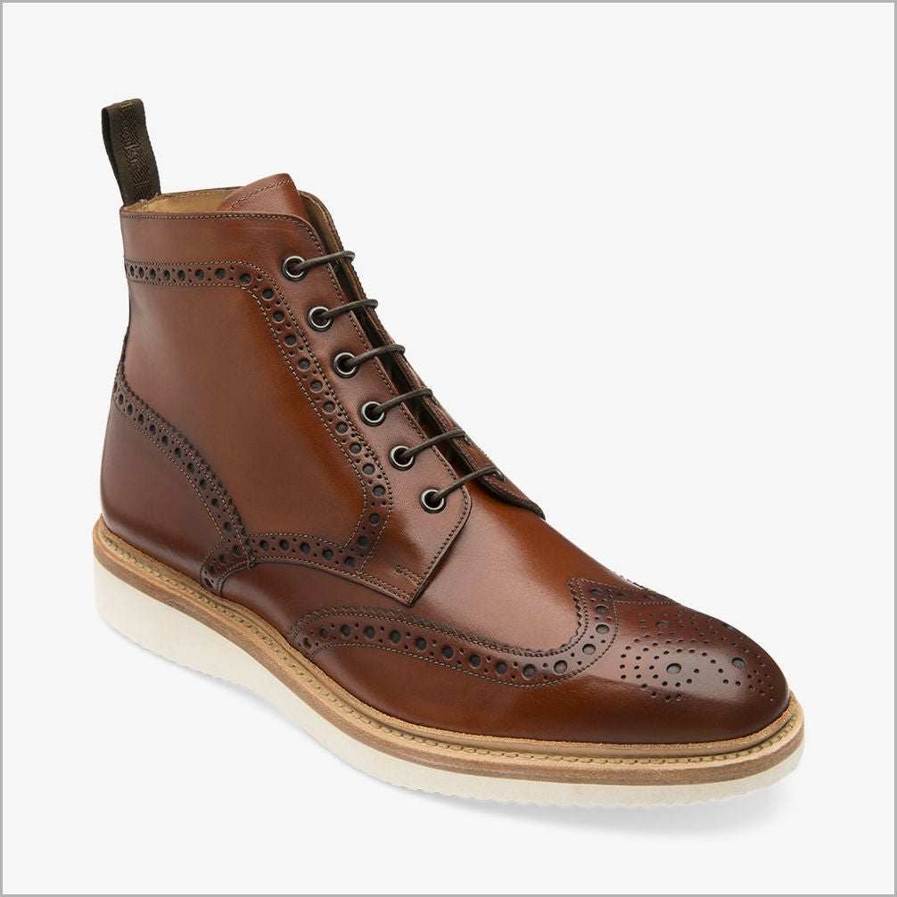 Loake Mamba Chestnut Brogue Derby Boot 