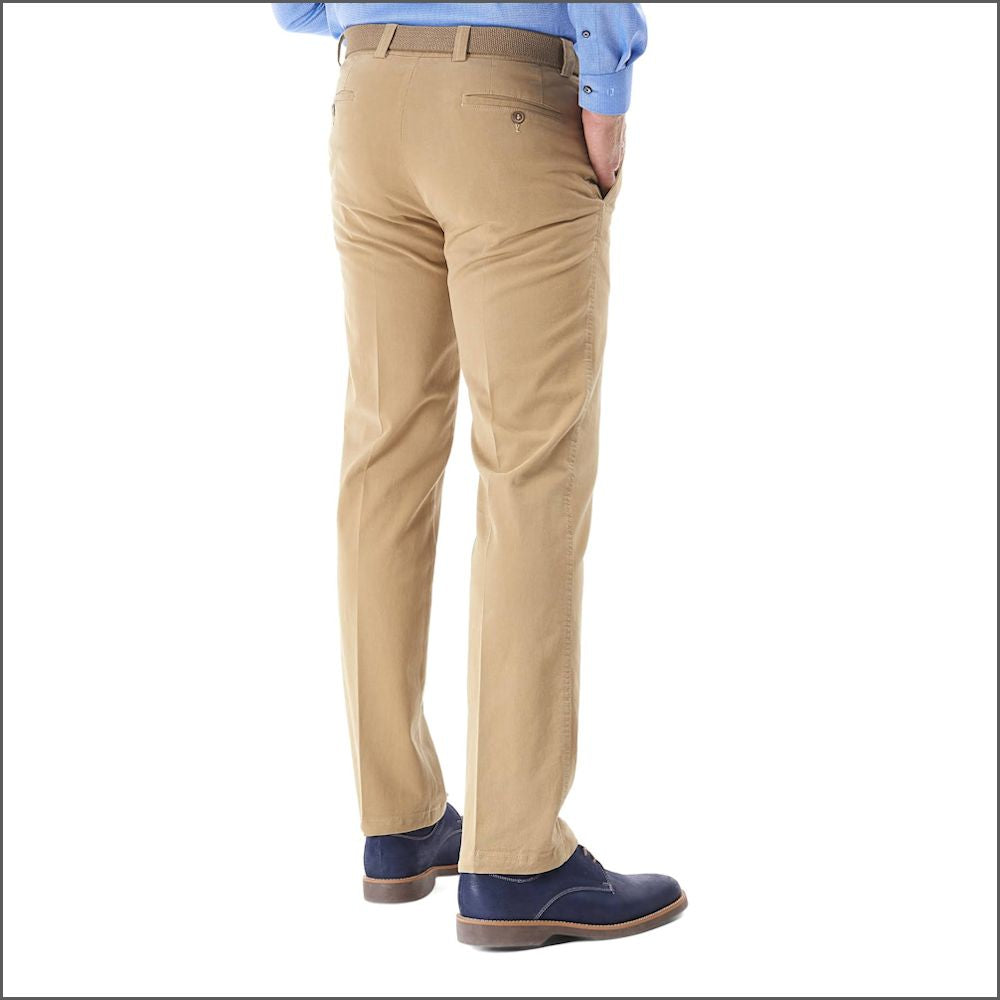 Gurteen Longford Winter Putty Stretch Cotton Chino+