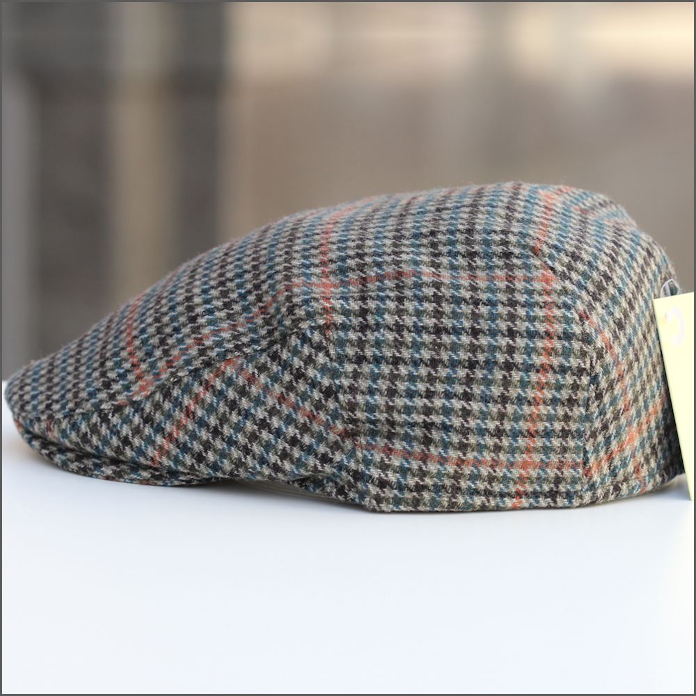 Norwich Olive/Blue Check County Cap+